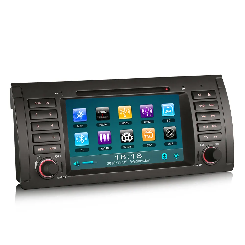 Erisin ES739B 7 &quot2 din автомобильный DVD 3g gps RDS Bluetooth iPhone SWC USB DVR IN для BMW 5er E39 E53 M5