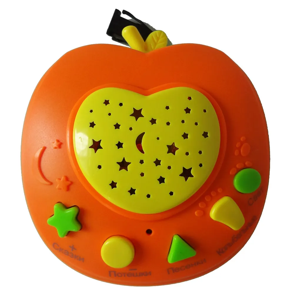 QITAI Russian Language Educational learning toys with Stories Music Poem Knowledge Light Apple Story Teller Specially for kids