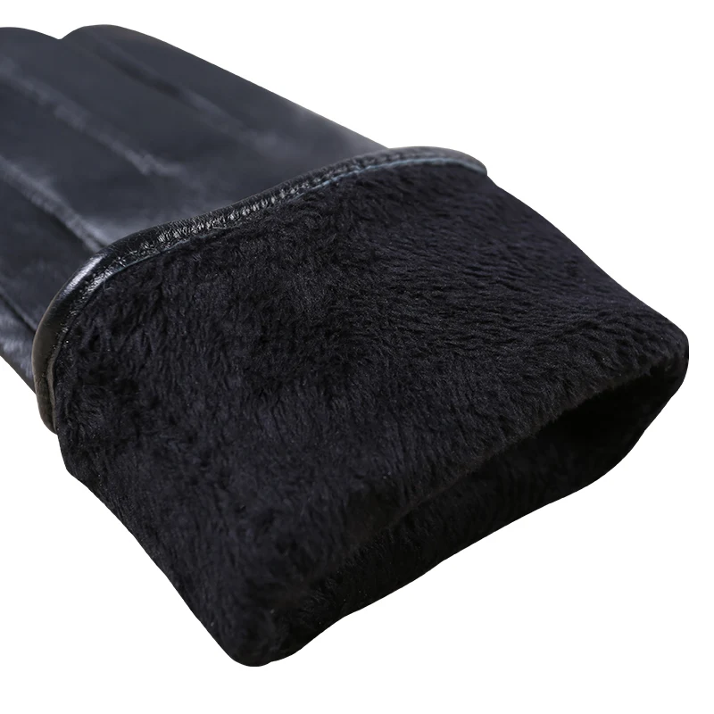 Женские кожаные перчатки из овчины для женщин женские черные перчатки из натуральной кожи модные перчатки женские варежки