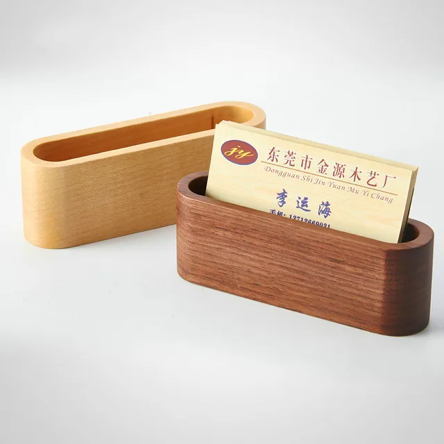 creative wood business card box name card holder desktop jewelry wooden storage box - Wooden Business Card Holder creative wood business card box name card holder desktop jewelry wooden storage box - Wooden Business Card Holder