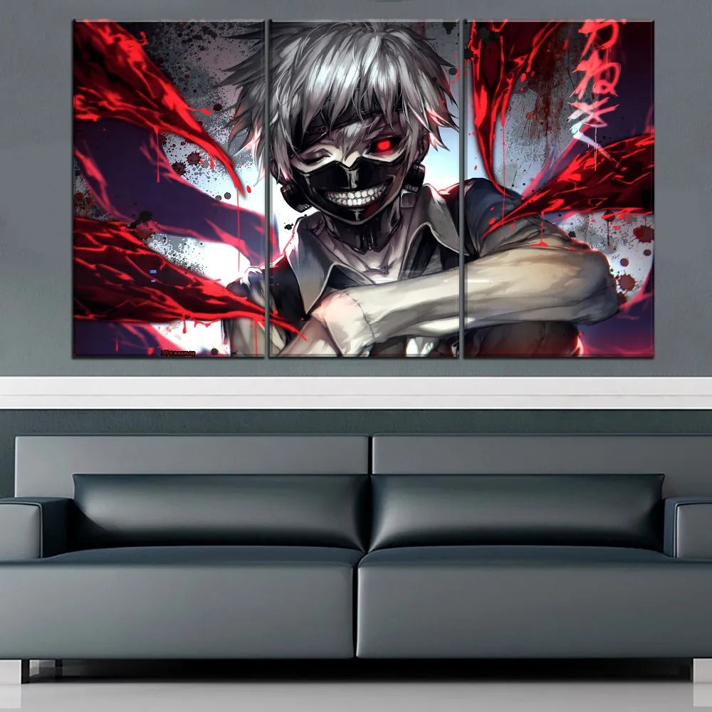 Wall Art Canvas Painting Home Decorative Framework 3 Pieces Ken Kaneki Anime Tokyo Ghoul Poster Modern Hd Printing Style Painting Calligraphy Aliexpress Wall Art Canvas Painting Home Decorative Framework 3 Pieces Ken Kaneki Anime Tokyo Ghoul Poster Modern Hd Printing Style Painting Calligraphy Aliexpress