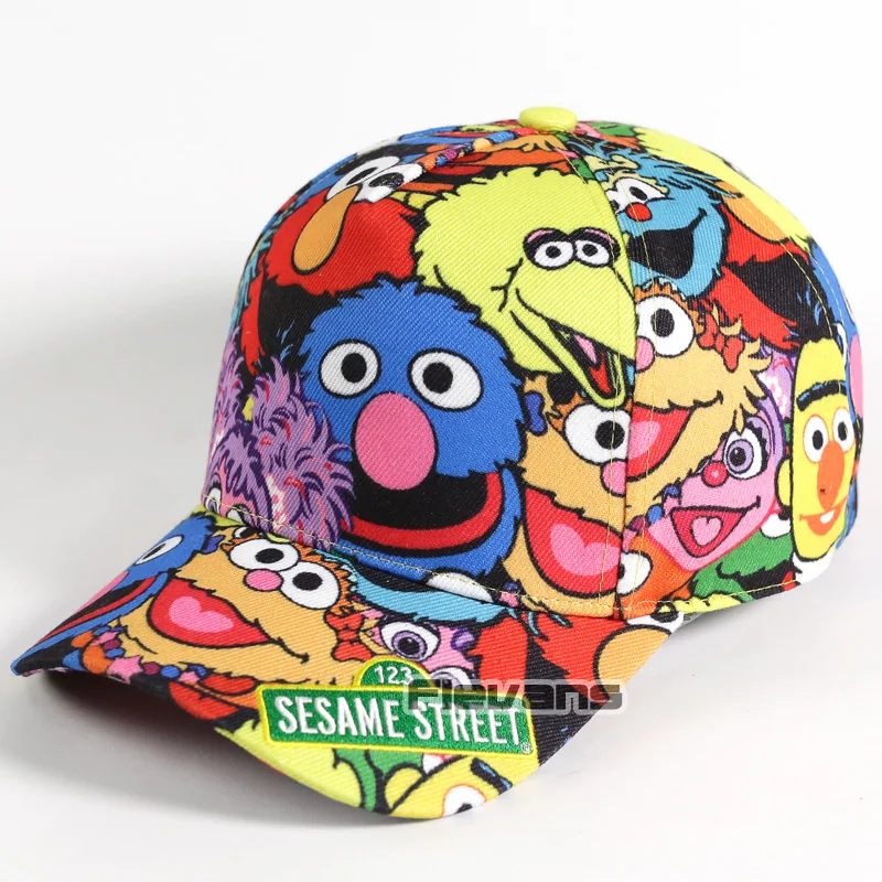 

Hot Sale Sesame Street Elmo Cookie Monster Cartoon Snapback Hat Fashion Adjustable Baseball Cap Unisex Men Women Boy Girl