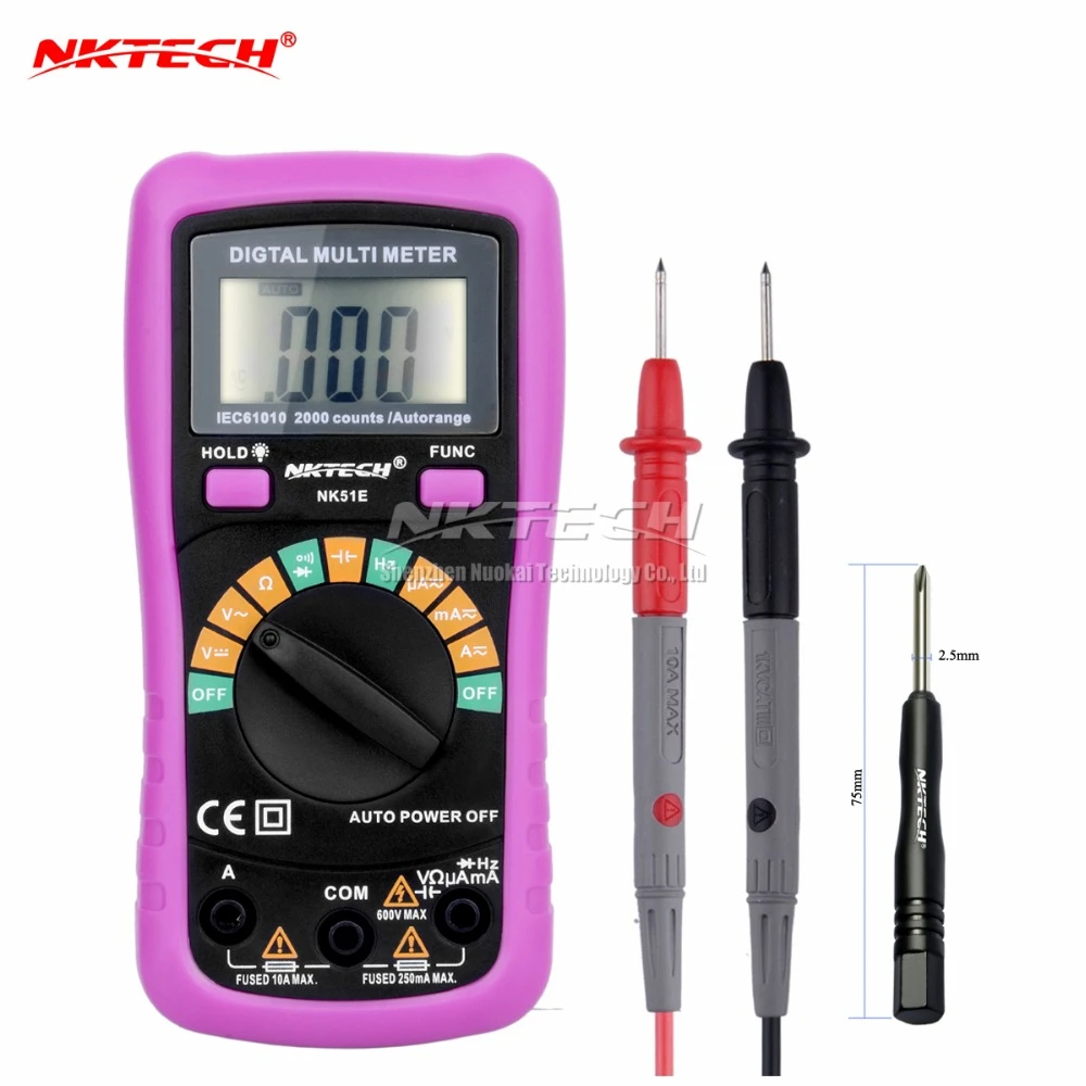 NEW NK51E Multimeter VS MS8233D With 2000uF Capacitance and Frequncy Measurement Auto Range