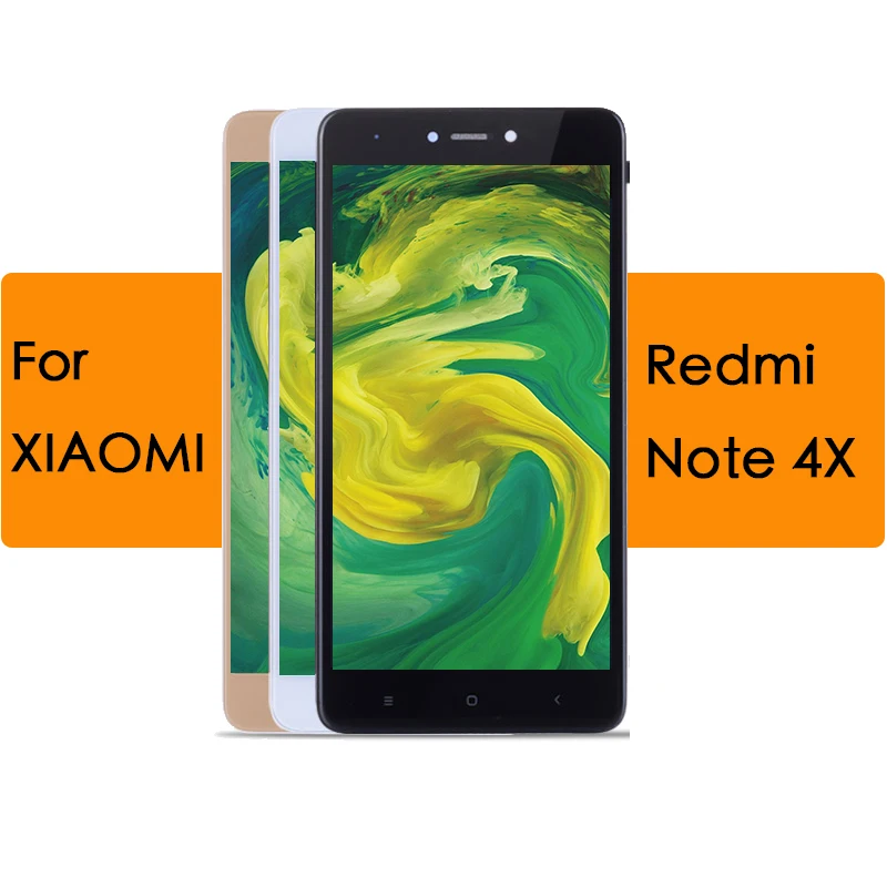 ЖК дисплей сенсорный экран дигитайзер в сборе + рамка для Xiaomi Redmi Note 4X версия 4