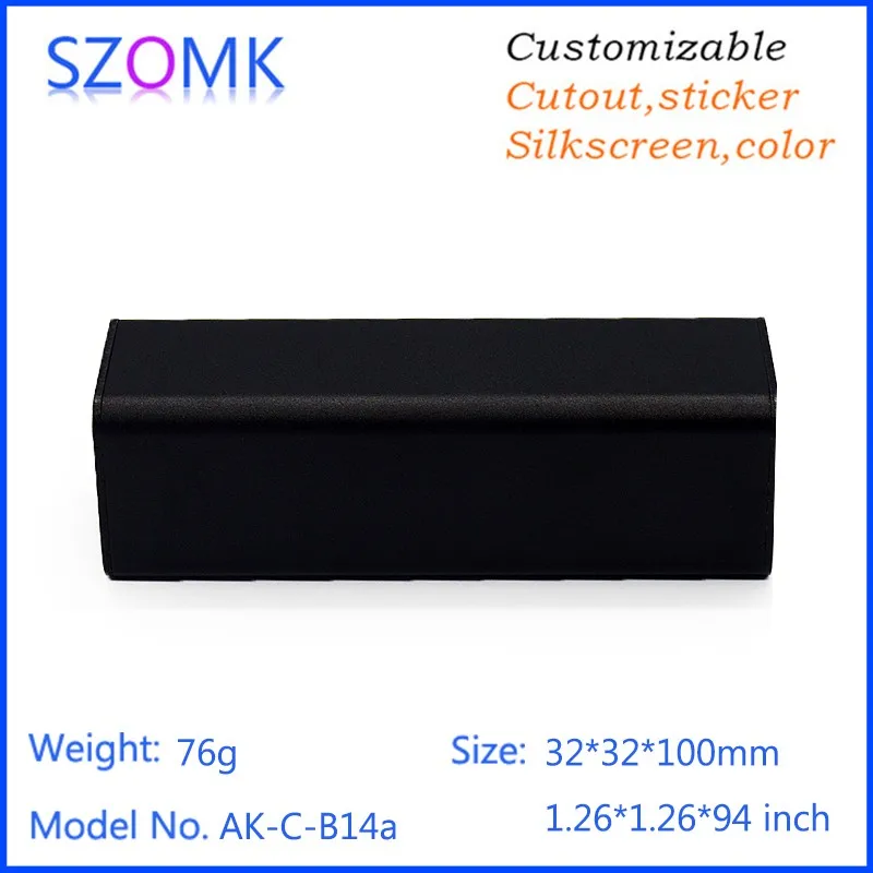 aluminum extruded enclosure project box instrument enclosure junction housing szomk chassis outlet boxes (2)