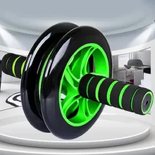 Free shipping! 2015 Wonderful No Noise Double-Wheeled Version Abdominal Wheel Ab Roller With Mat For Exercise Fitness Equipment