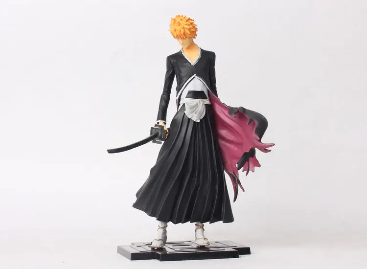 Аниме фигурка Japana 19 см отбеливатель Kurosaki Ichigo ПВХ экшн Коллекционная модель