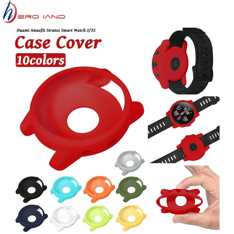 

For Amazfit Stratos Case Soft TPU Watch Case Cover Protector Housing Shell for Xiaomi Huami Amazfit Stratos 2 2S Accessories