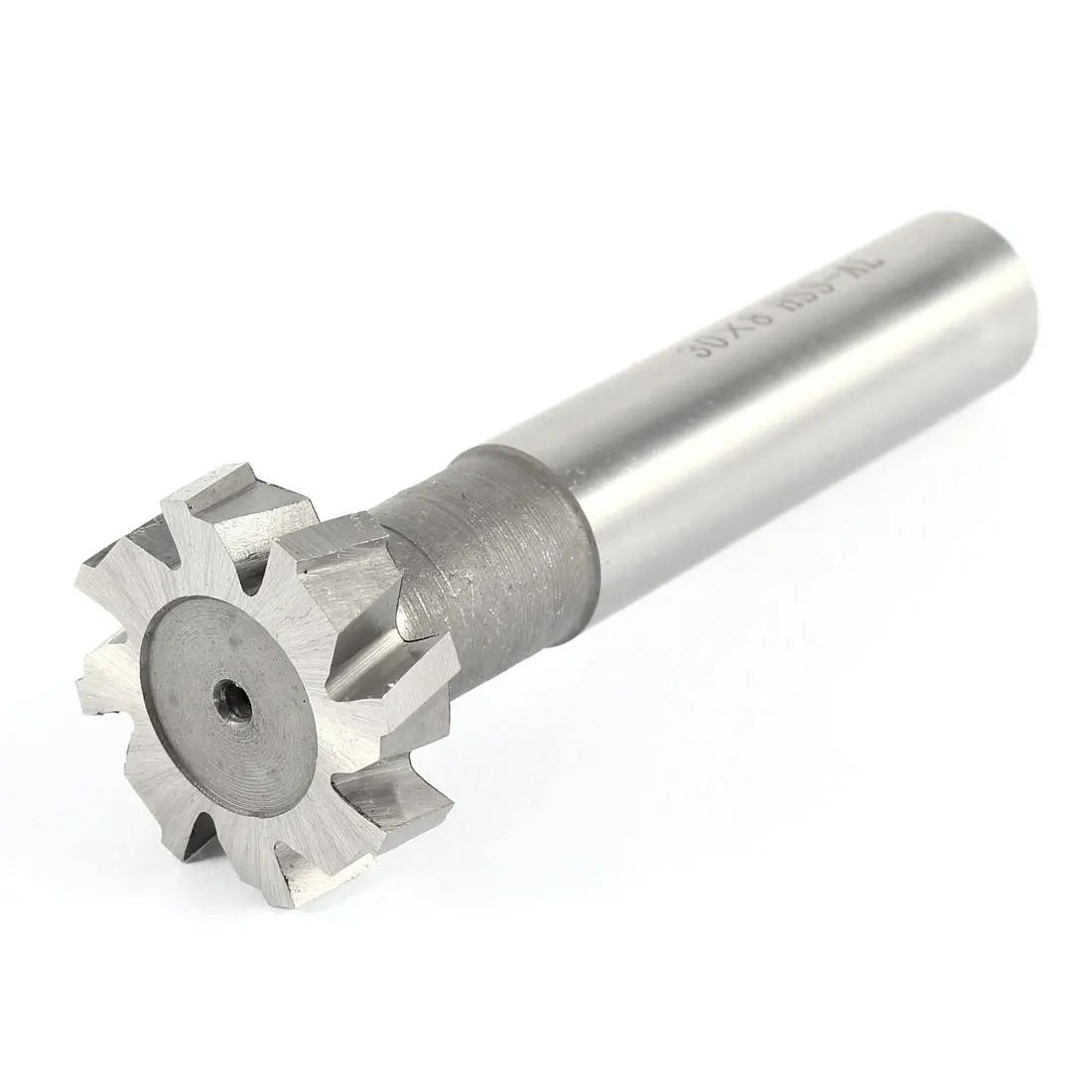 

UXCELL Milling Cutting 8Mm Depth 30Mm Cutting Dia 8 Flutes Hss T Slot End Mill