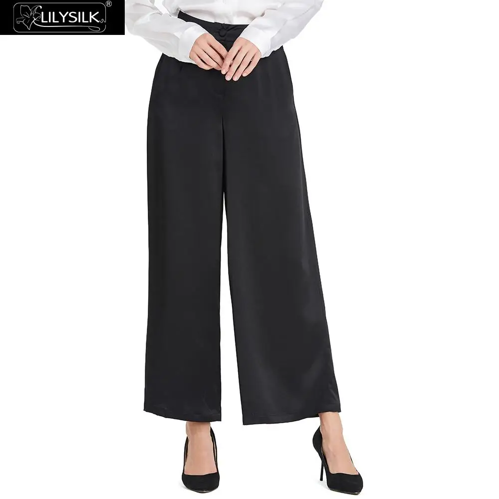 LILYSILK Pants Wide Legs Silk Ladies Free Shipping Clearance Salein
