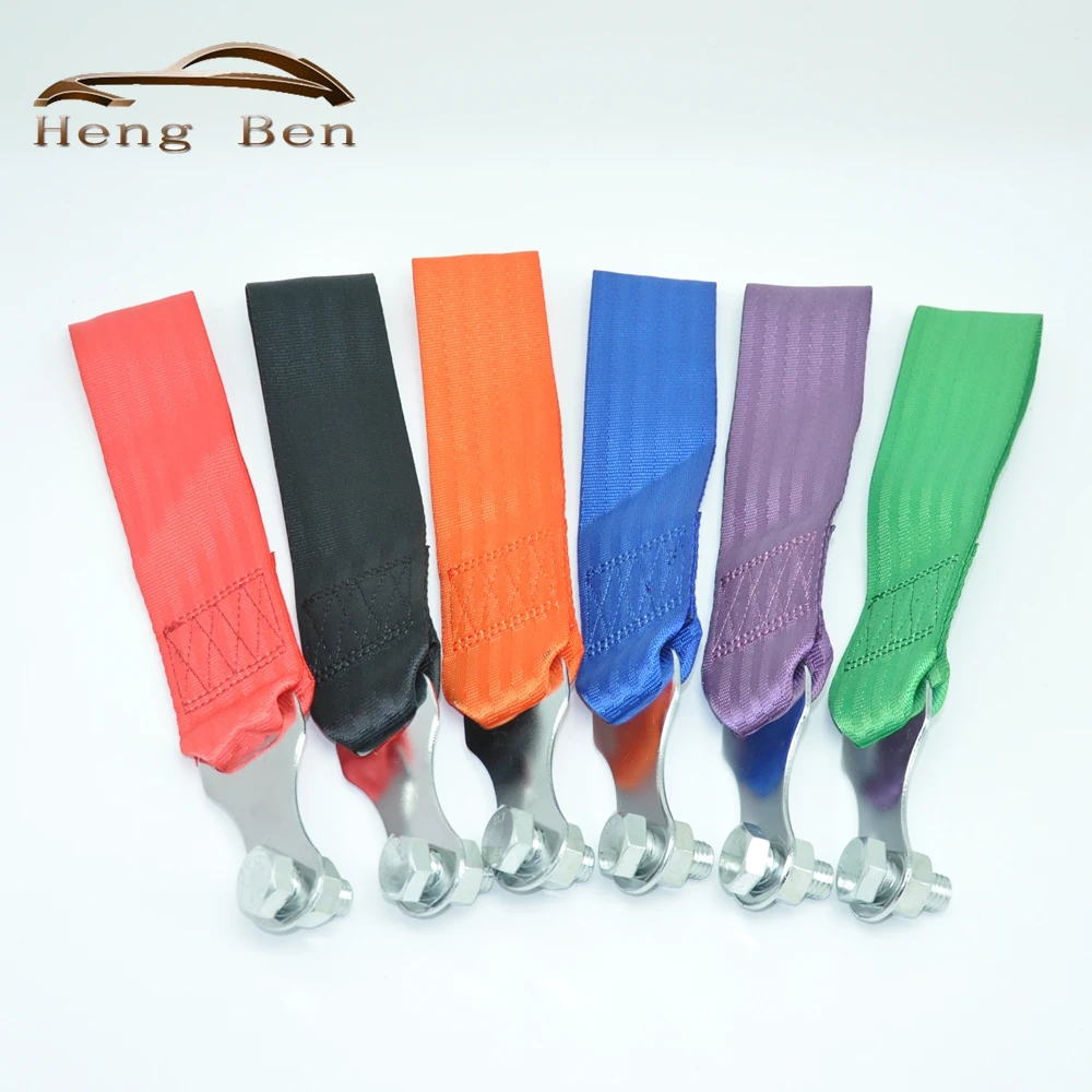 Racing Universal Tow Strap / Tow Hook Ribbon FOR Front/Rear Bumper T