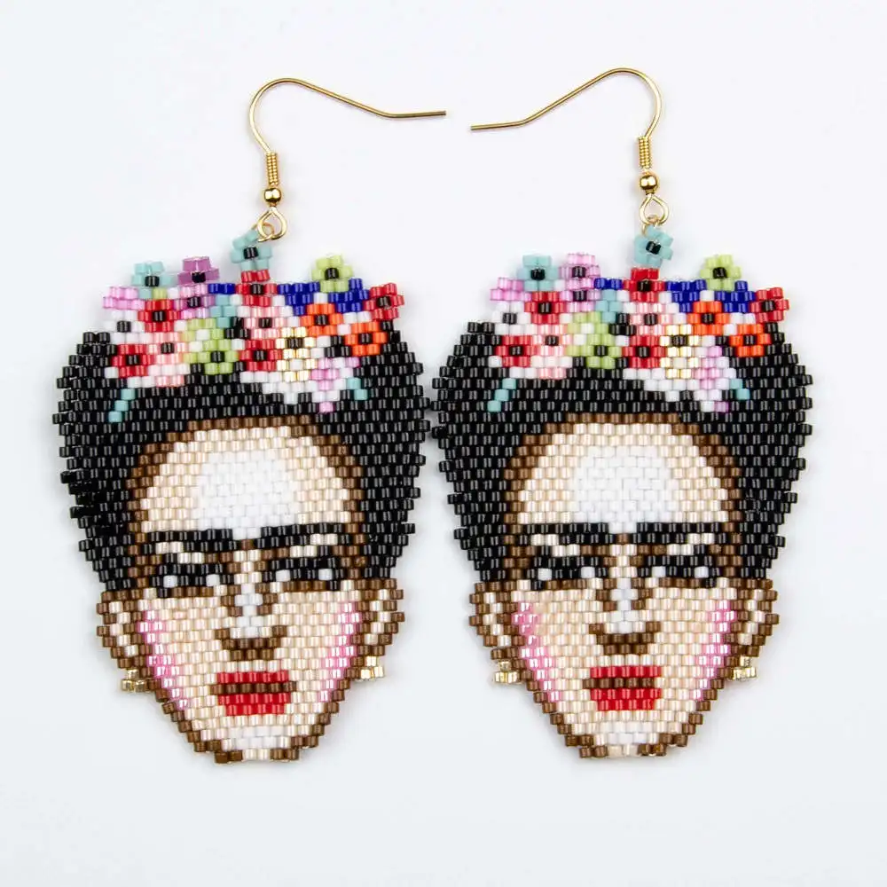 

Go2boho 2019 New Earrings MIYUKI Mexico Earrings Jewelry Handmade Woven Statement Earring Women Delica Bead Gift Dropshipping