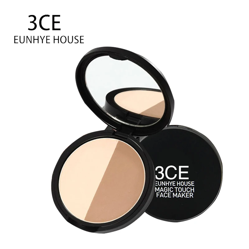 

3CE EUNHYE HOUSE Brand Makeup Face Bronzer & Highlighter iluminador Powder With Brush Foundation Long lasting Easy Wear cosmetic