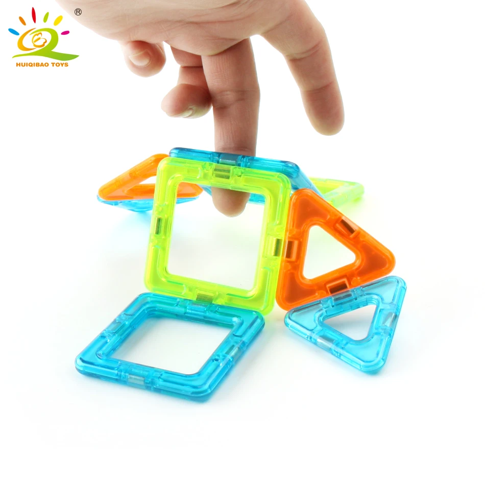 40 шт. магнитные блоки Строительный набор для детей DIY 3D Пластиковые Магнитные плитки кирпичи развивающие строительные игрушки для детей