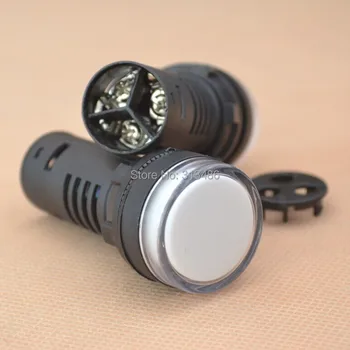 

4pcs 12V 220V dual colors ! 22mm led indicator lamp green + red signal light
