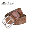 MaiKun-ceintures fines pour femmes | Ceinture unisexe en cuir véritable, ceinture féminine en métal avec boucle ardillon ► Photo 3/6