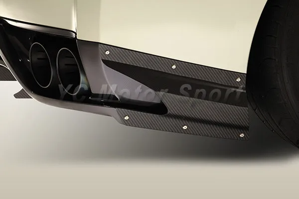 2008-2014 Nissan R35 GTR CBA DBA Varis '13 Ver. Style Rear Under Skirt Diffuser Lip Kit CF Glossy Finish (40).jpg