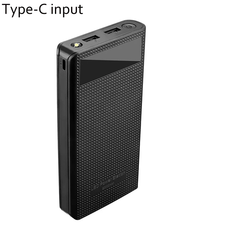 

Type-C input Power Bank House Case 7*18650 Battery DIY SMD PowerBank Cover With PCB Board Kit Accessories for Samsung Huawei
