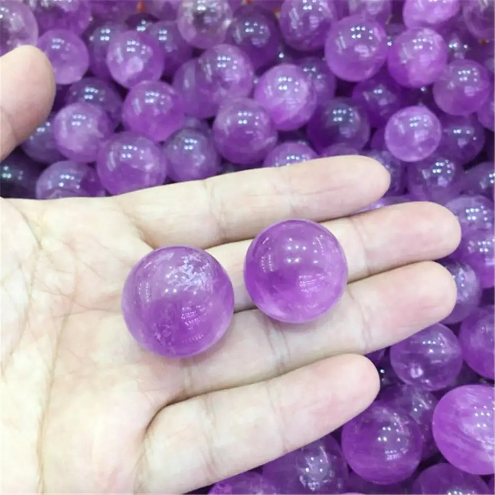 Натуральный фиолетовый аметист мяч необработанный драгоценный камень полированный произведенный модные подарки волшебный Аметист шар кристалл украшение дома