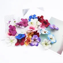 50 шт. Шелковый Вишневый Скрапбукинг Рождественский Декор для дома свадебный цветок настенный декоративный венок diy Подарочная коробка искусственные цветы