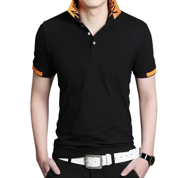 

New 2018 Brand POLO Shirt Men Cotton Fashion Solid Color Camisa Polo Summer Short-sleeve Casual Shirts size M-5XL