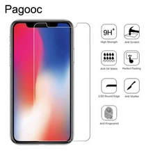 Высококачественное закаленное стекло для iphone X, XS, XR, XS, Max, Защитное стекло для экрана, Защитное стекло для iphone 7, 6, 6 S, 8 Plus, защитная пленка