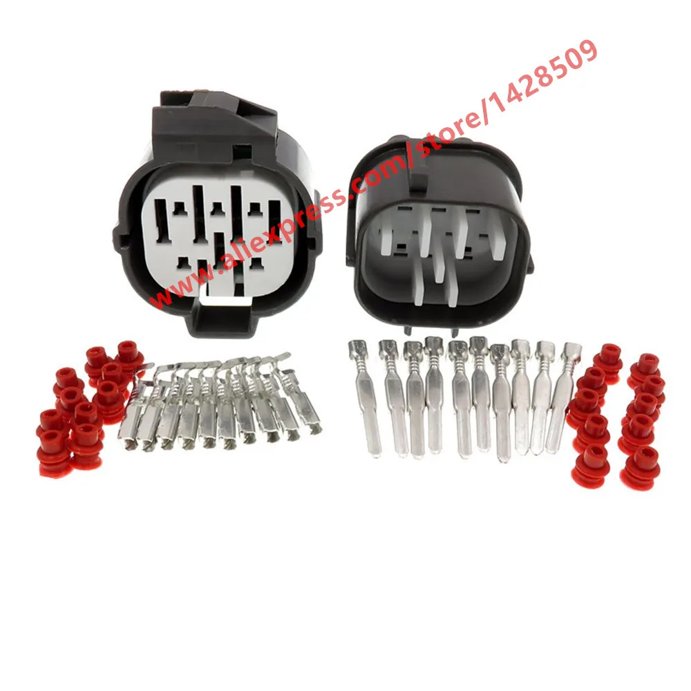 1 Set 10 Pin Dc Integra Chassis Connettore Per Cavo Automobilistico Impermeabile 6189-0135 6181-0076