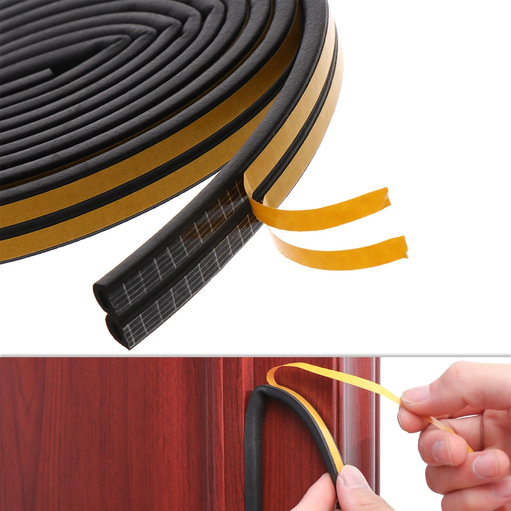 

1Pcs 5/10M Anti Collision Foam Draught Excluder Soundproof Self Adhesive Window Door Seal Strip Home Hardware