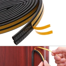 5/10M Zelfklevende Raam Deur Kloof Seal Strip Rubber Foam Diepgang Excluder Geluiddichte Anti Collision Home Hardware