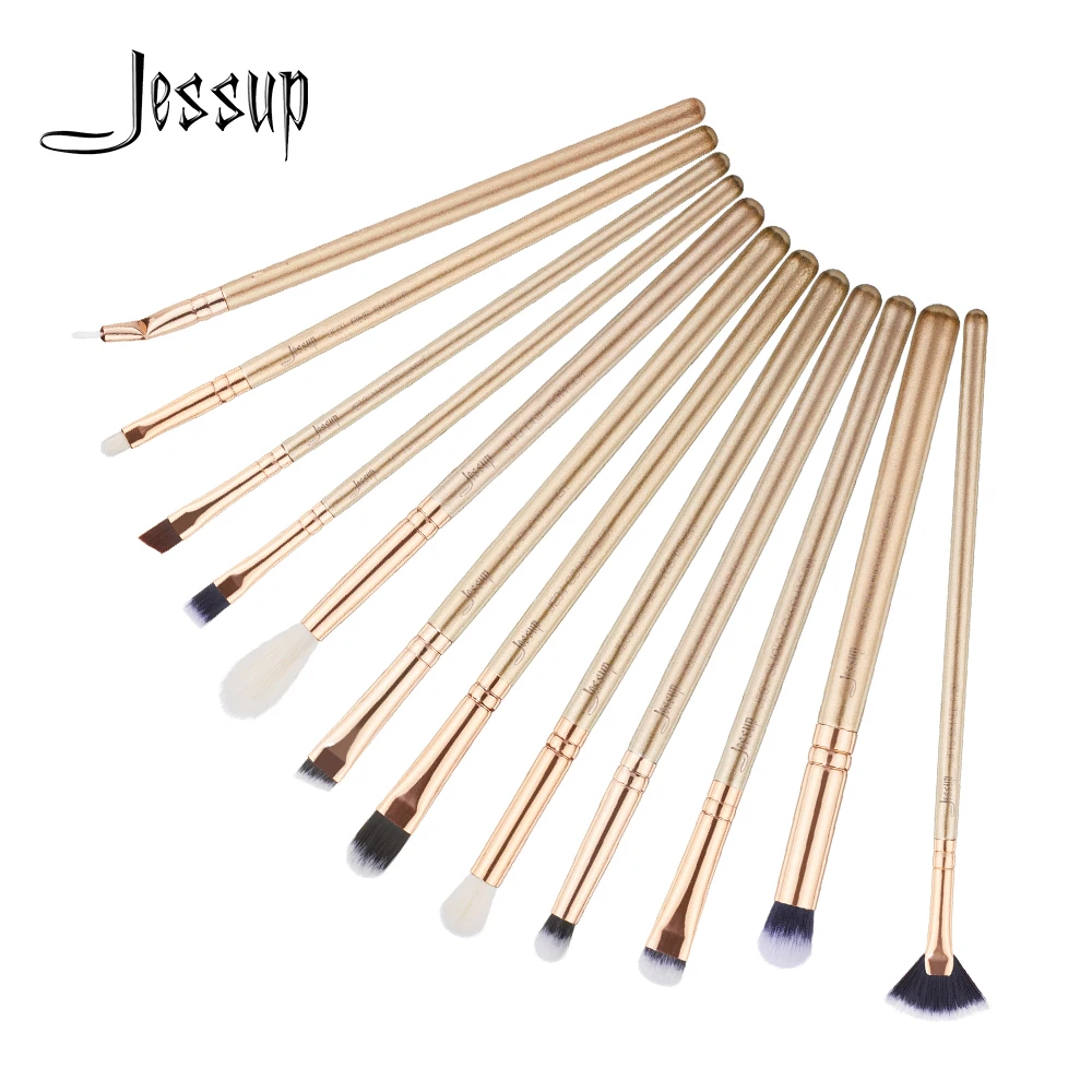 

New Jessup brush 12pcs Makeup Brushes Set 3 Colors maquiagem profissional completa Concealer Eyeshadow Liner Lip Blending Brush