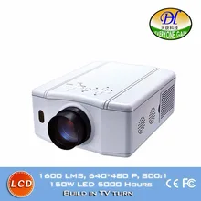 Hot Sale 3D LCD TV Projector Home Theater Support 1080P Build-in stereo Speaker Proyector Led Video Low Noise Beamer DH-TL86