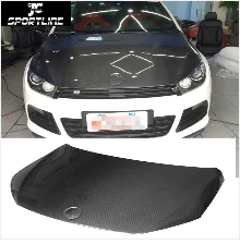 Углеродное волокно задний багажник крыша губы крыло окно спойлер для Volkswagen VW Scirocco 2008-2013 стайлинга автомобилей