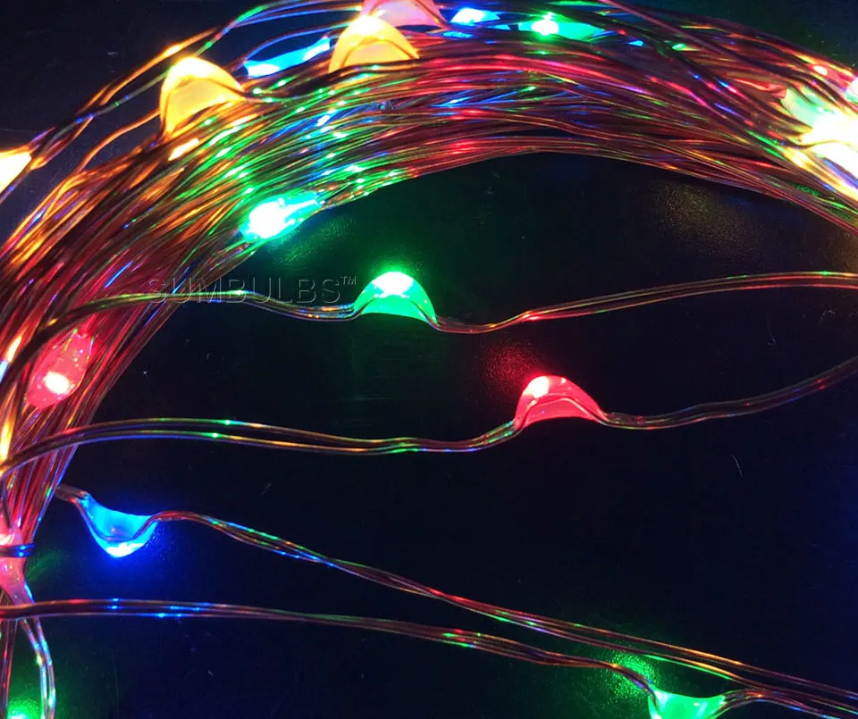 button battery powered cooper wire led string light strip decoration christmas wedding party (17)