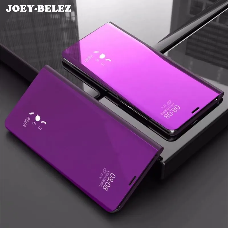

Luxury Mirror Smart Clear View Flip Cover Case For Samsung Galaxy Note 9 A9 Star S8 S9 Plus S6 S7 Edge J7Duo J4 J6 A6 A5 A8 2018