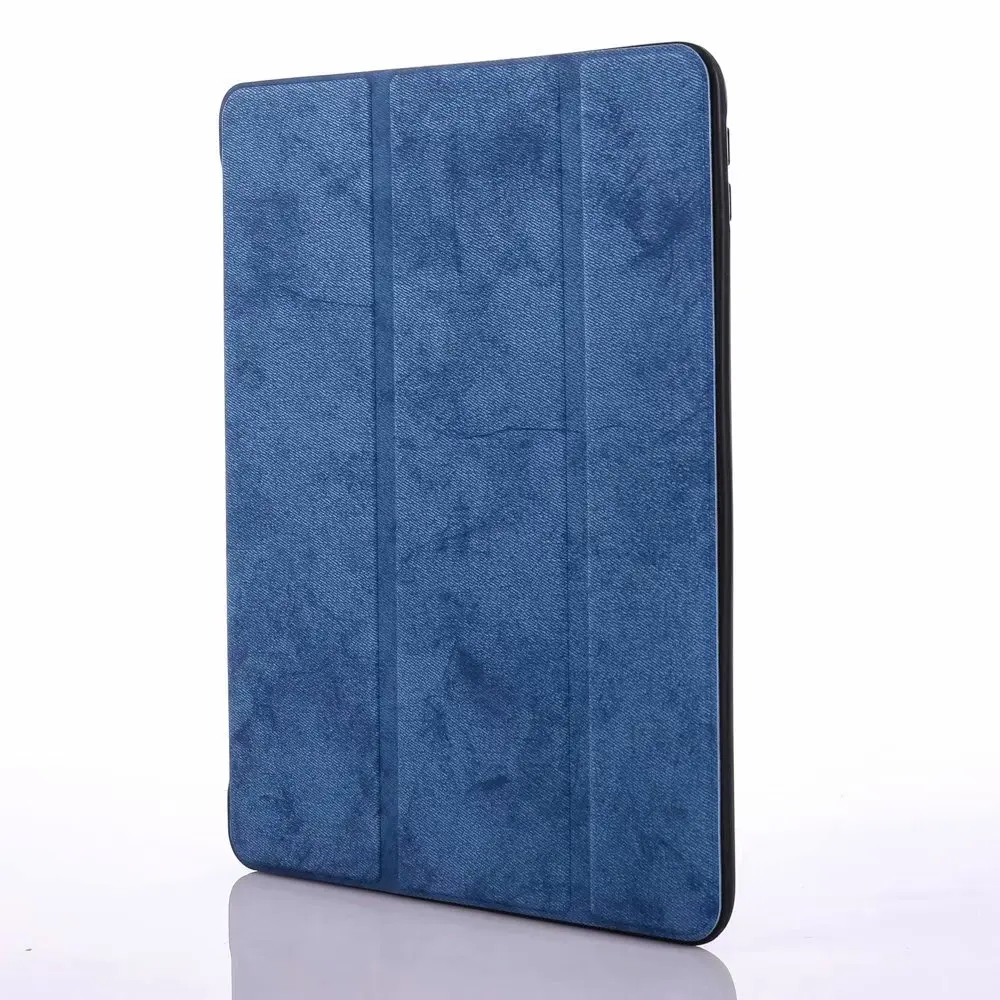 Держатель пенал для iPad Pro 10,5 Smart Cover из искусственной кожи для нового iPad 10,5 чехол мягкий магнитный Trifold стенд A1701 A1709 - Цвет: for iPad 10.5 Blue