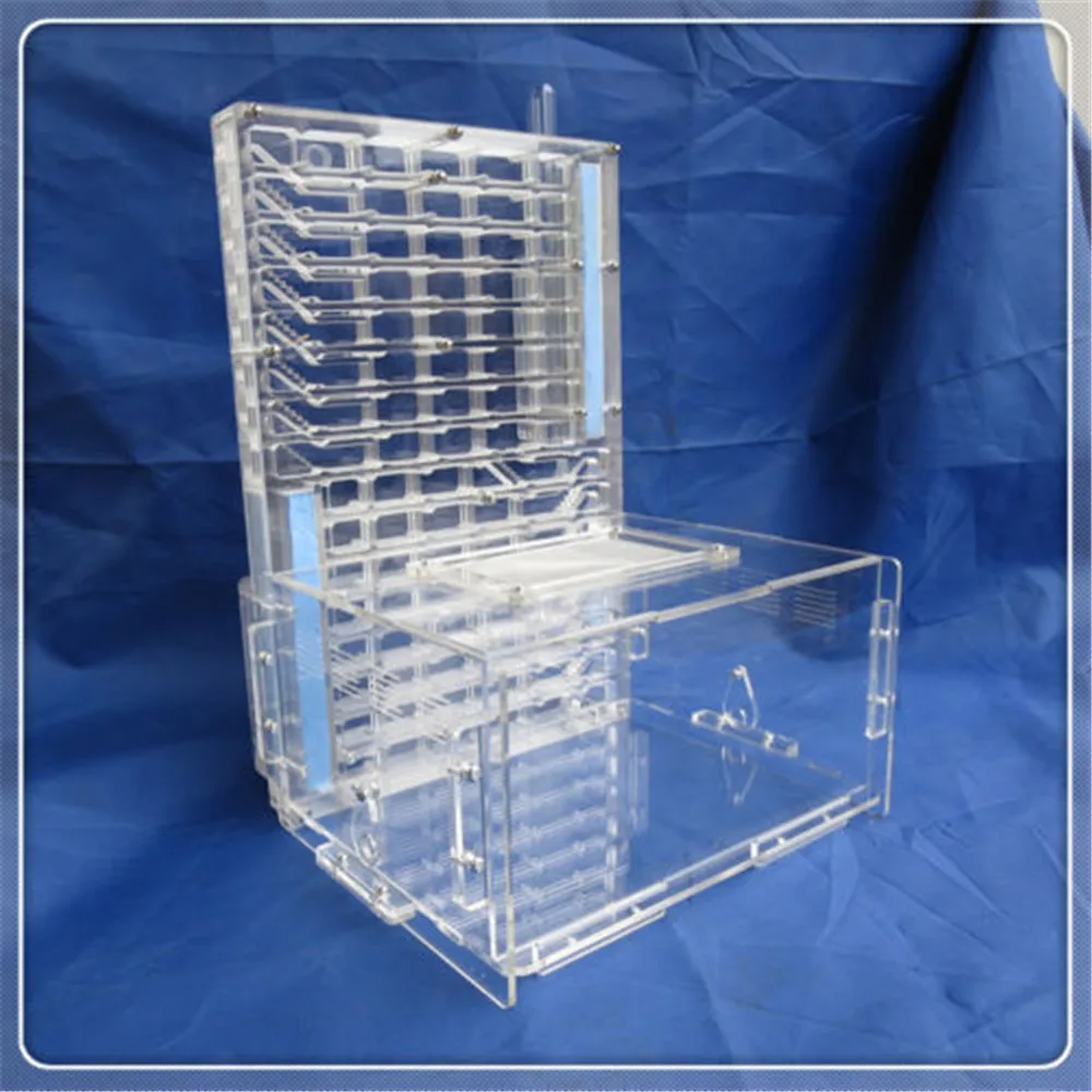 

T Edition Acrylic Big Ants Nest Ant Farm with Food Feeder Moisture Feeding Area Double Water Tower Ant Nest Insect Cages