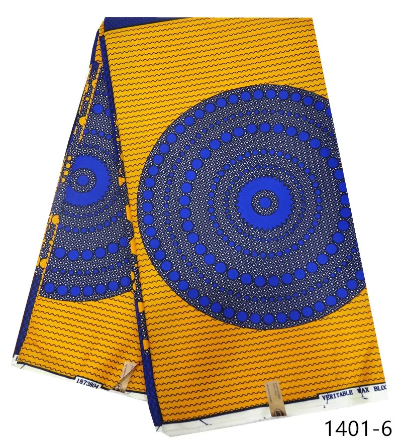 Африканская восковая ткань Java воск 100% полиэстер Анкара для платья