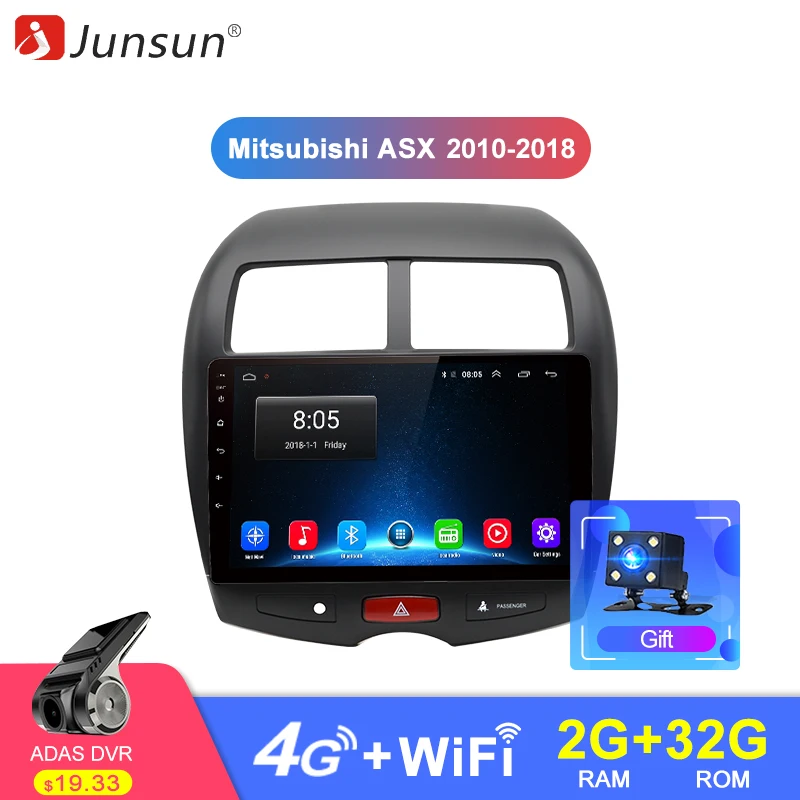 

Junsun 2G+32G Android 8.1 4G Car Radio Multimedia Audio Player Navi GPS For Mitsubishi ASX 2010-2018 2Din headunit Stereo no DVD