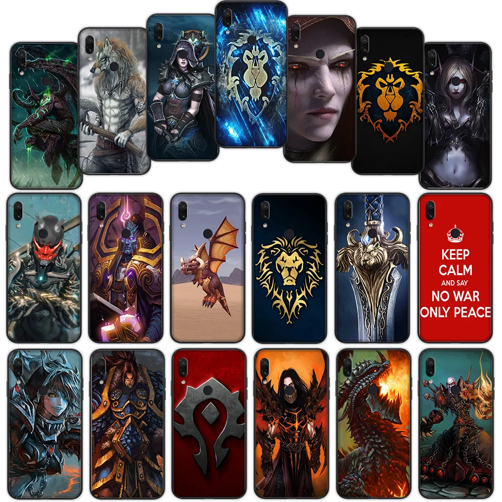 Wows World of Warcraft мягкий чехол для Xiaomi Redmi Note 7 4 4X6 Pro 5 Plus 5A 6A Go S2