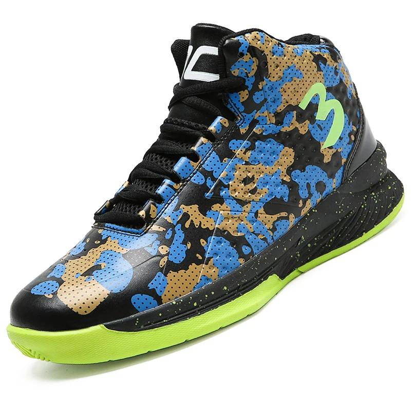 39 45 Breathable Men Basketball Shoes High Top Sport Cushion Sneakers