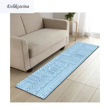 Синий Геометрический линейный коврик для гостиной Впитывающий Коврик для ванны ковер для гостиной спальни ковровое покрытие для пола Infantil