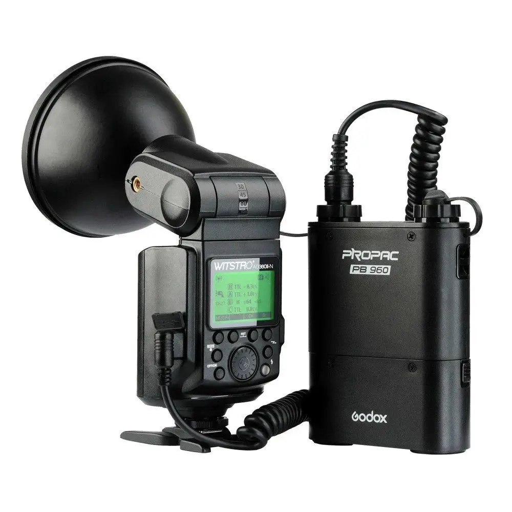 Вспышка Godox WITSTRO AD360II TTL с беспроводным управлением питанием для улицы + комплект