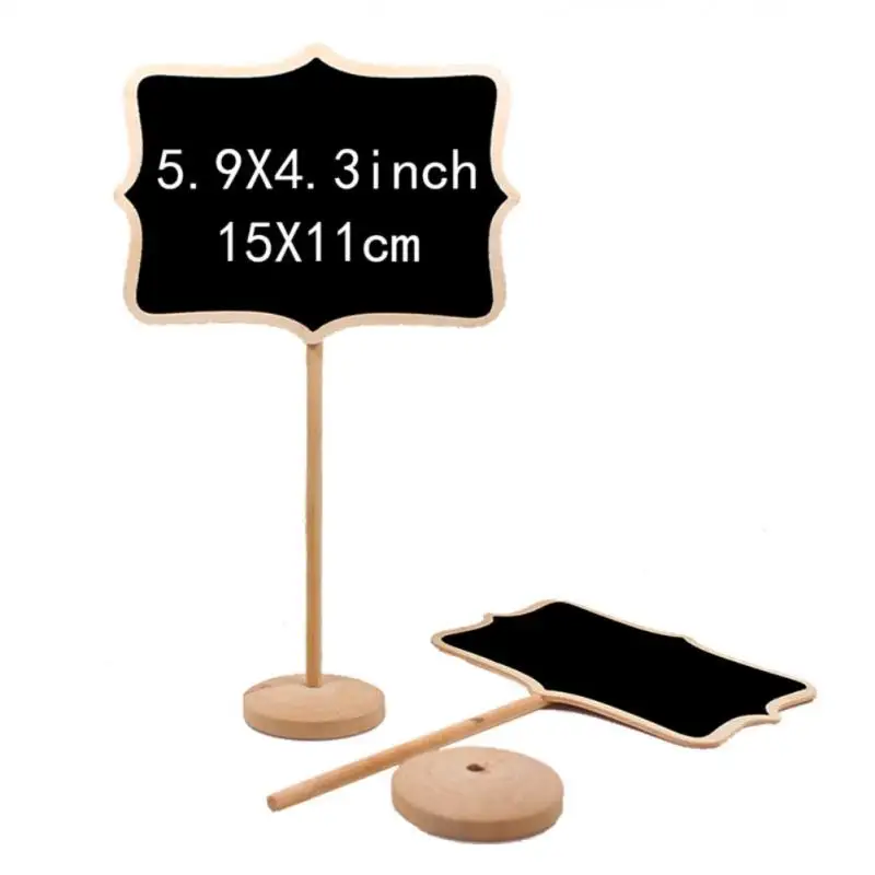 10Pcs Flower Shaped Mini Blackboard Chalkboard Tabletop ...