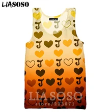 LIASOSO Для мужчин Для женщин Леоне abbacchio Толстовка 3D принт аниме JoJo невероятное приключение жилет Топ на бретелях без рукавов пуловер B051-13