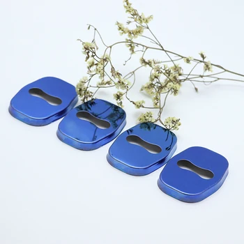 

4PCS Auto Case Stainless Protective Cover Steel Door Lock Buckle For Peugeot 407 2004 2005 2006 2007 2008 2009 2010 Car Styling