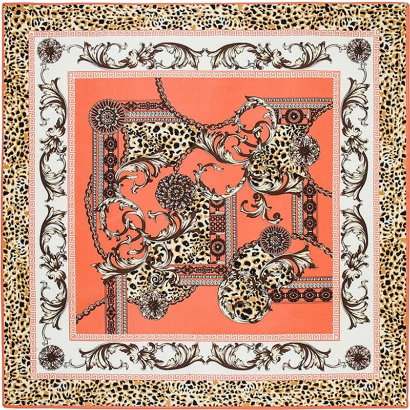 

100x100cm Palace painting patterns 100%Silk Twill Scarf Women Scarf fashion NeckerChief Bandana Large Square Muslim Headscarf