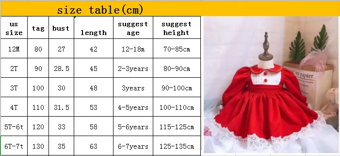 Г. Осень-зима, новое испанское детское платье красное платье принцессы для дня рождения на заказ рождественское платье для девочек