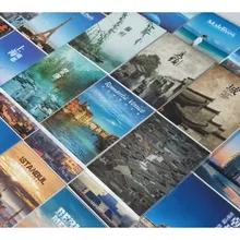 30 листов/Набор для поездки в Китай бумажная открытка поздравительная открытка Город HD фотография открытка