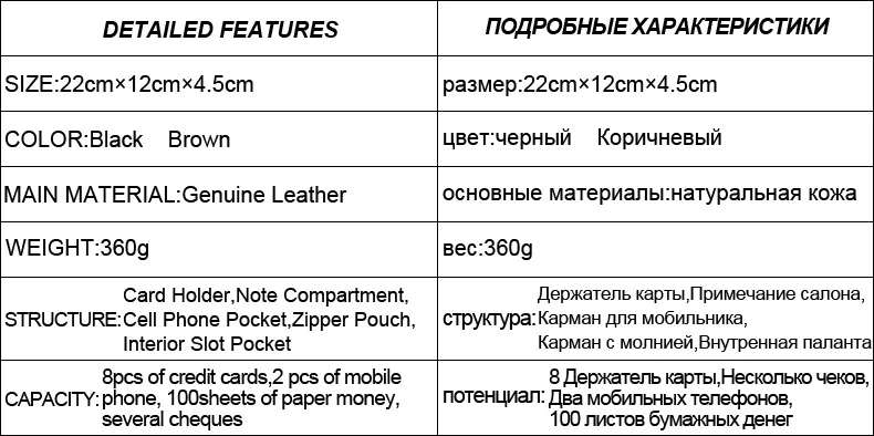 Новые модные бизнес мужские длинные кошельки из натуральной кожи, для мужчин 100% Корова Натуральная кожа наличные кошельки клатч Мужские