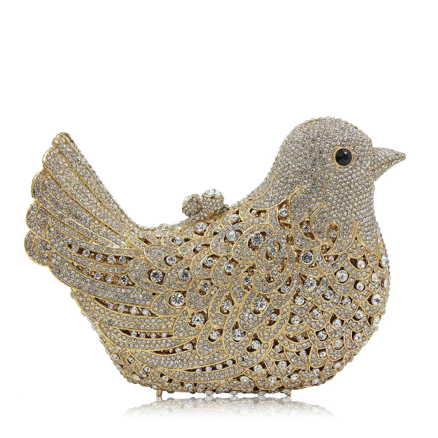 

2018 European and American Hot Evening Bag Appearing To Be A Bird with Luxurious Diamond, Chain Bag
